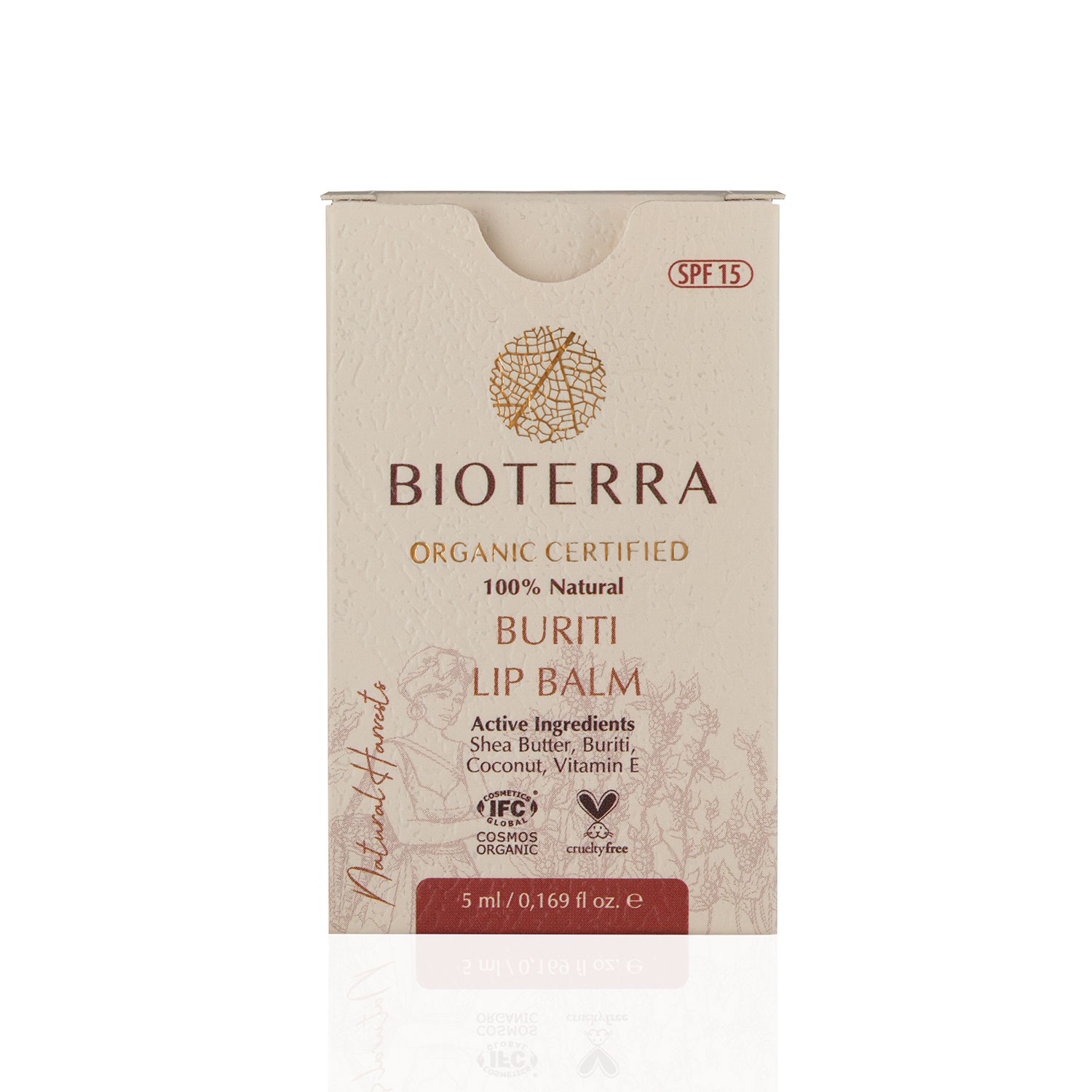 Bioterra Bio Buriti Lippenbalsam SPF 15 5 ml 