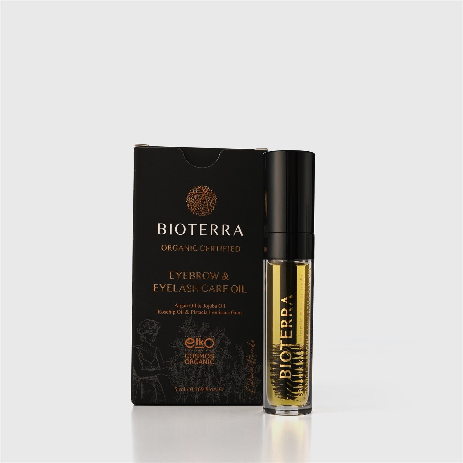 Bioterra Organik Augenbrauen und Wimpern Pflegeöl 5 ml