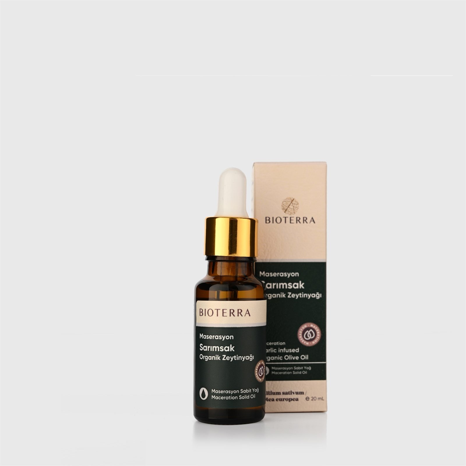 Bioterra Organisches Knoblauchöl mit Olivenöl 20 ml