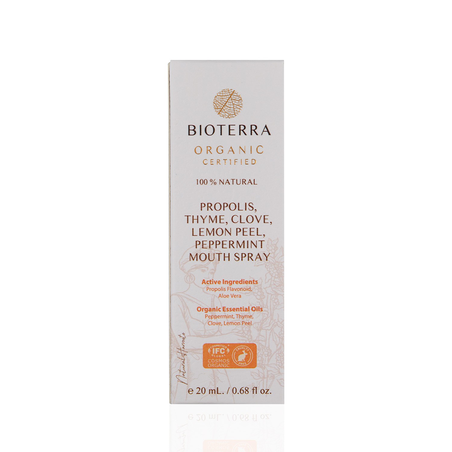 Bioterra Organische Propolis Thymian Nelken Hals Spray 20 ml