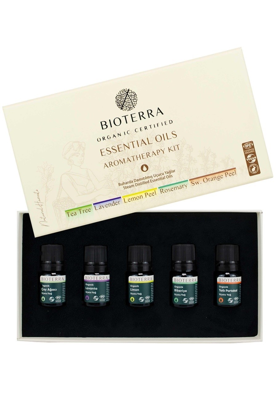 Bioterra Bio Aromatherapie Starter Set 2,5 ml x 5 Stück 