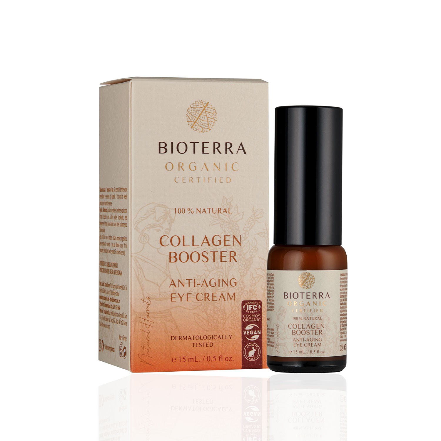 Bioterra Organische Kollagenunterstützende Anti Aging Augencreme 15 ml