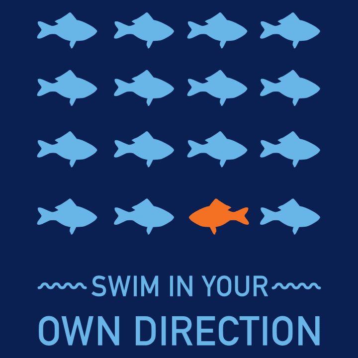 Swim In Your Own Direction Langarmshirt 0 image