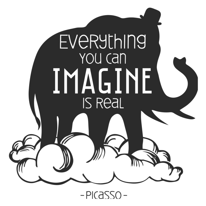 Everything you can imagine is real Vrouwen Lange Mouw Shirt 0 image