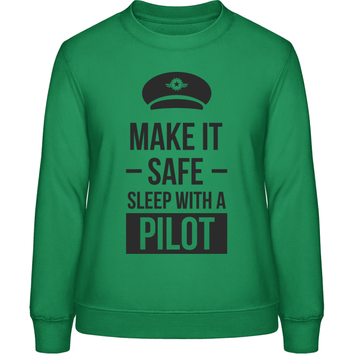 Make It Safe Sleep With A Pilot Sweatshirt för kvinnor contain pic