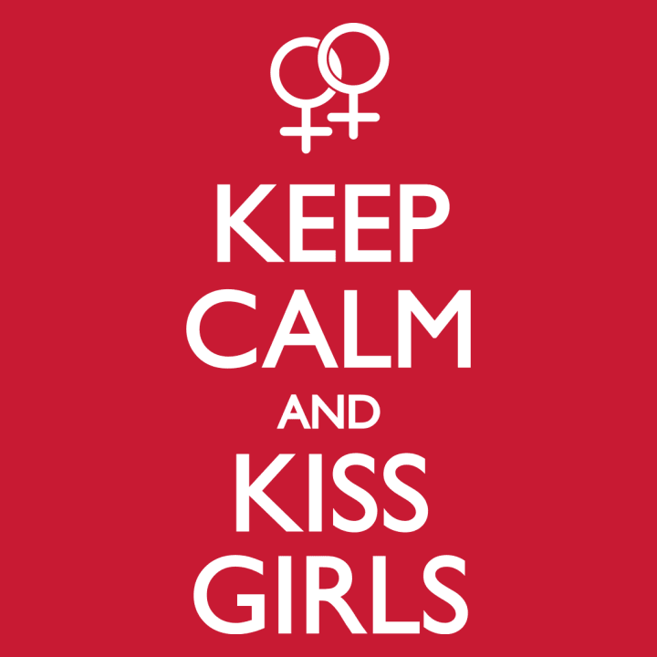 Keep Calm and Kiss Girls Lesbian Langermet skjorte for kvinner 0 image