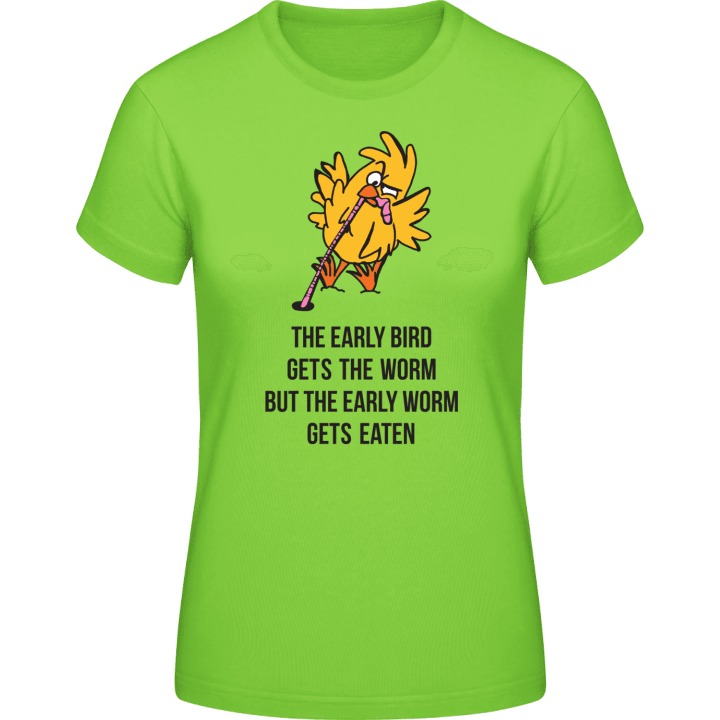 The Early Bird vs. The Early Worm Frauen T-Shirt contain pic
