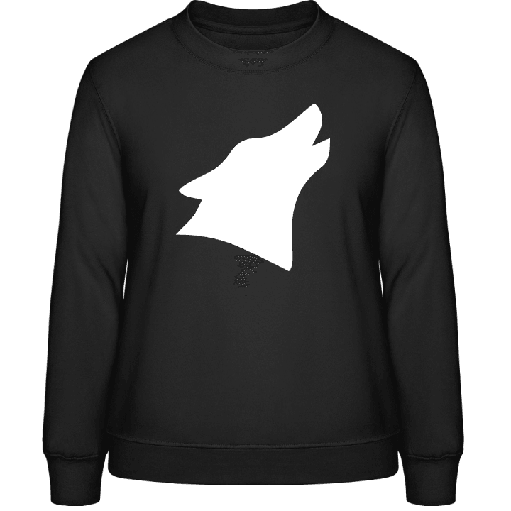 Wolf Silhouette Frauen Sweatshirt 0 image