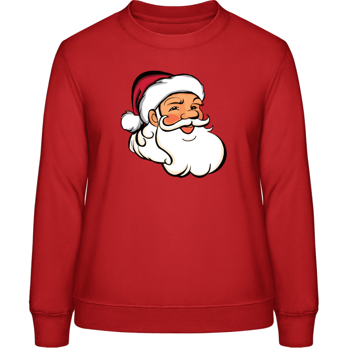 Weihnachtsmann Gesicht Frauen Sweatshirt 0 image