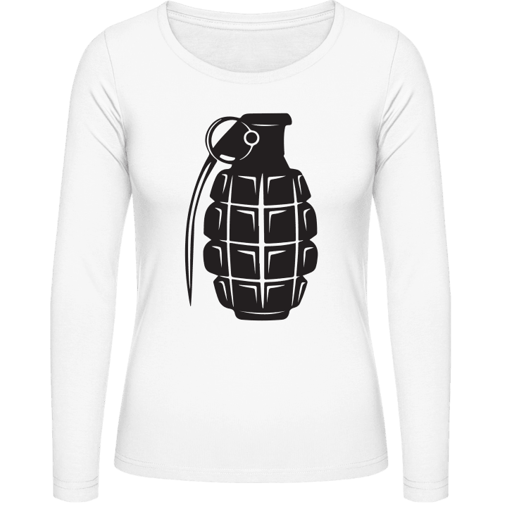 Grenade Illustration Camisa de manga larga para mujer contain pic
