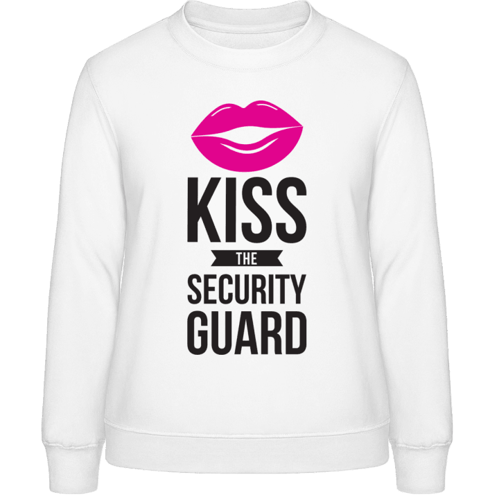 Kiss The Security Guard Sweatshirt för kvinnor contain pic