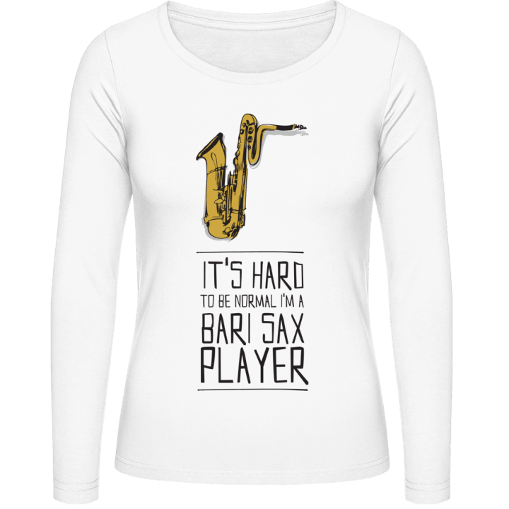 I'm A Bari Sax Player Langermet skjorte for kvinner contain pic