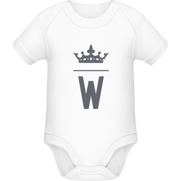 W Initial Letter Baby Romper 0 image