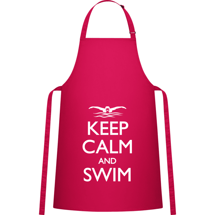 Keep Calm And Swim Förkläde för matlagning contain pic