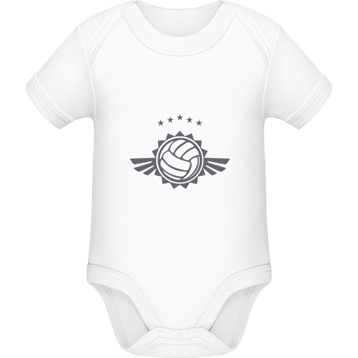 Volleyball Logo Winged Baby Romper 0 image