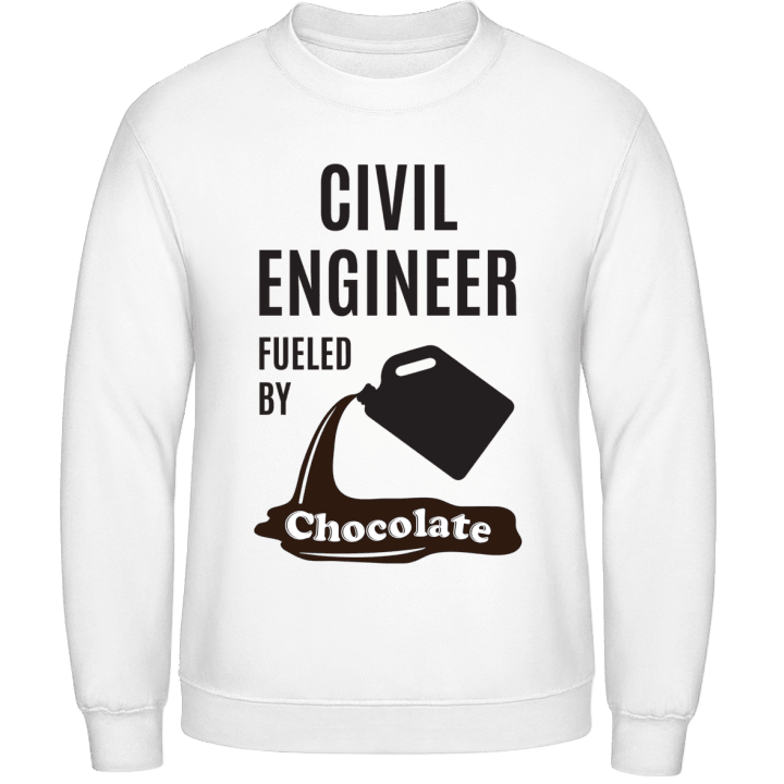 Civil Engineer Fueled By Chocolate Tröja 0 image