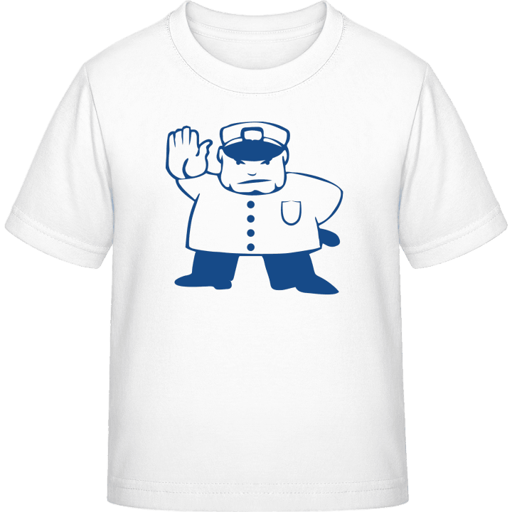 Police Cannot Pass Illustration Camiseta infantil contain pic