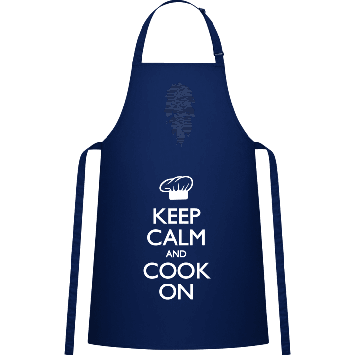 Keep Calm and Cook On Delantal de cocina contain pic