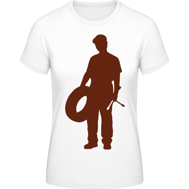 Car Mechanic Silhouette T-shirt pour femme contain pic