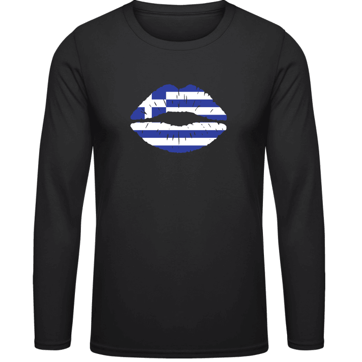 Greek Kiss Flag Långärmad skjorta contain pic