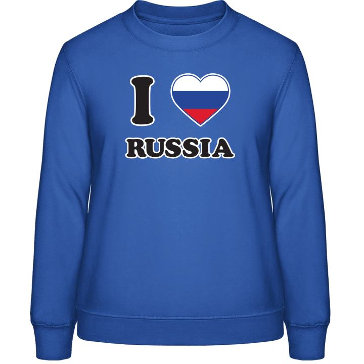 I Love Russia Sweatshirt för kvinnor 0 image