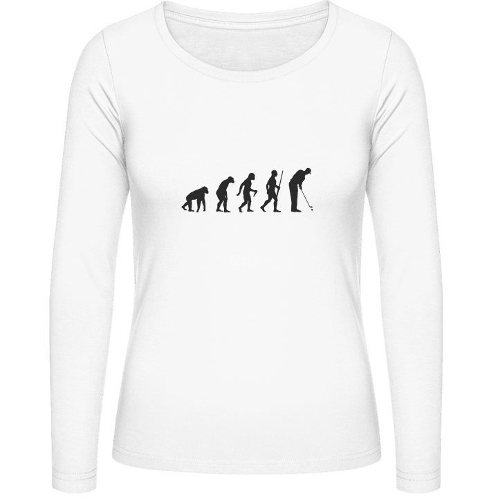 Evolution of a Golfer Frauen Langarmshirt contain pic