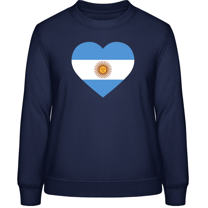 Argentina Heart Flag Felpa donna contain pic