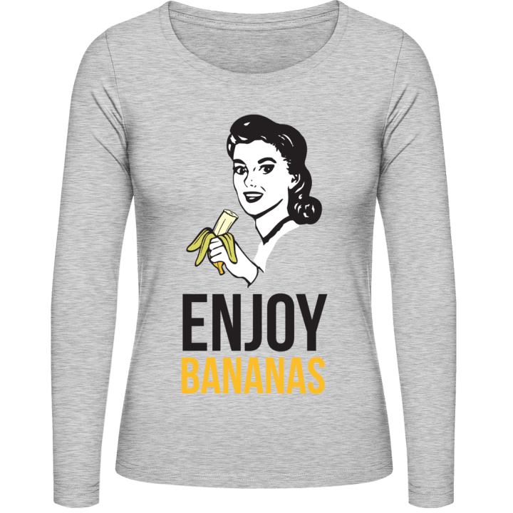 Enjoy Bananas Woman Vrouwen Lange Mouw Shirt contain pic