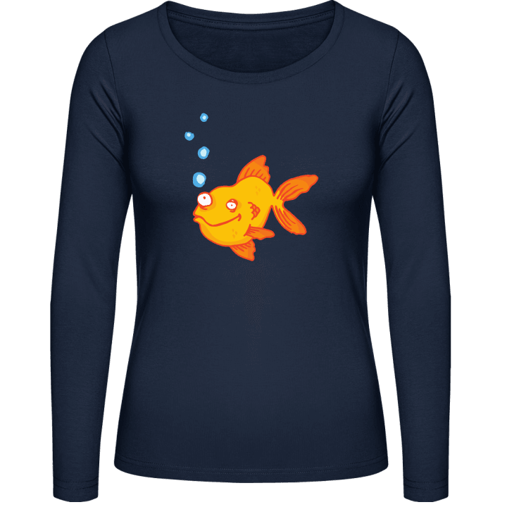 Gold Fish Comic Langermet skjorte for kvinner 0 image
