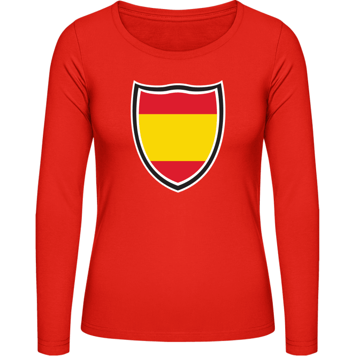 Spain Shield Flag Vrouwen Lange Mouw Shirt contain pic