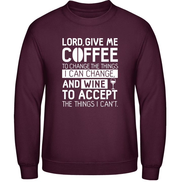 Lord, Give Me Coffee To Change The Things I Can Change Sudadera 0 image