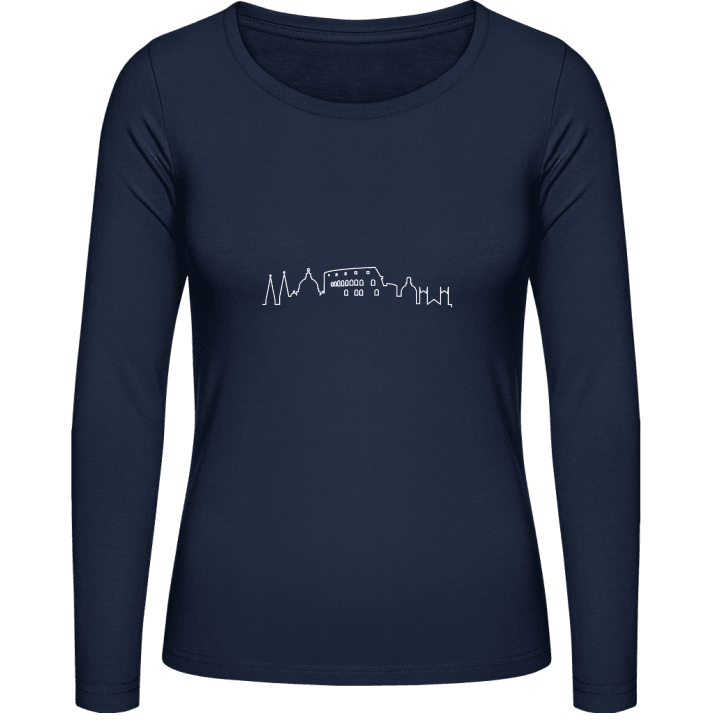 Roma Skyline Langermet skjorte for kvinner contain pic