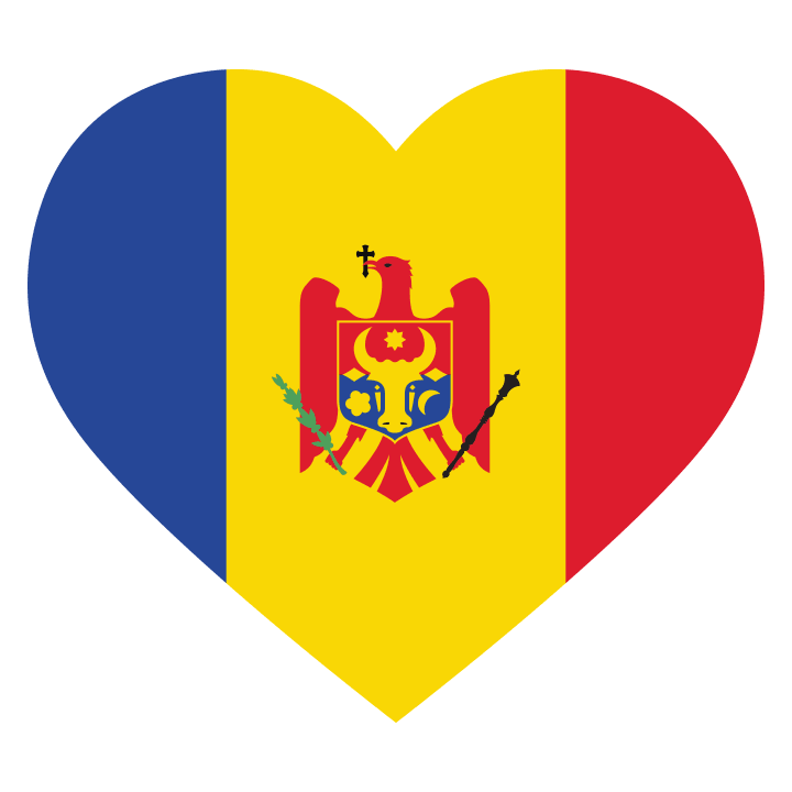Moldova Heart Flag T-shirt à manches longues 0 image