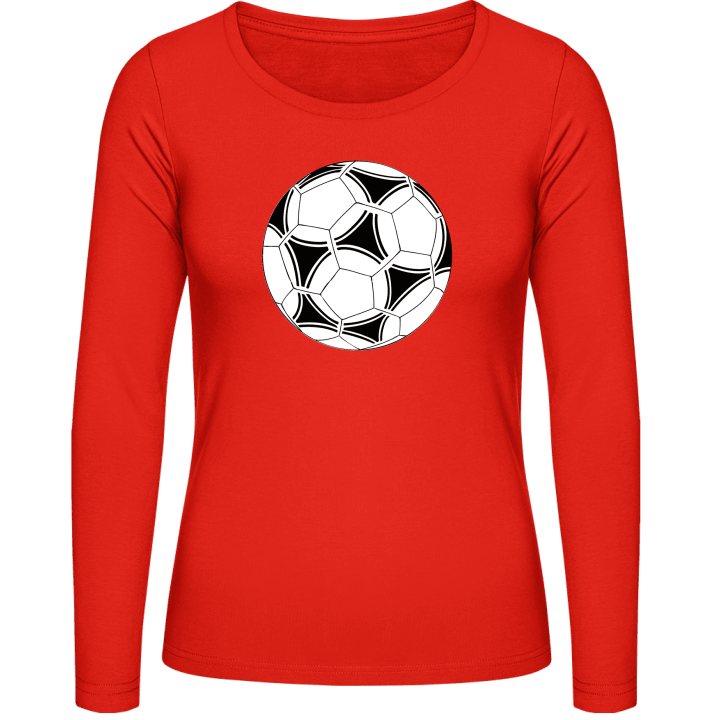 Soccer Ball Langermet skjorte for kvinner contain pic