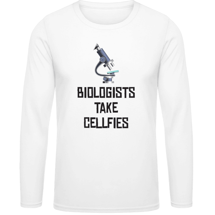 Biologists Take Cellfies Långärmad skjorta contain pic