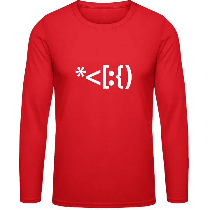 Geek Emoticons Santa Claus Shirt met lange mouwen 0 image