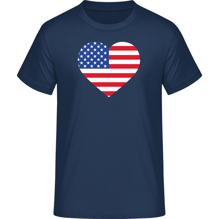 USA Heart Flag T-skjorte contain pic