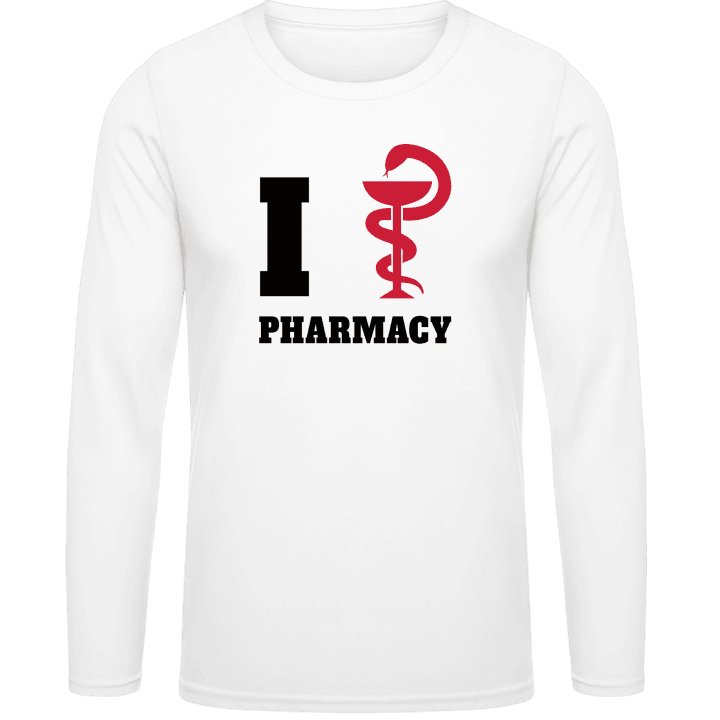 I Love Pharmacy T-shirt à manches longues contain pic