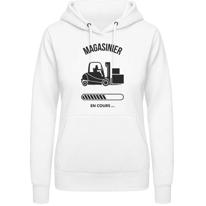 Magasinier en cours Vrouwen Hoodie contain pic