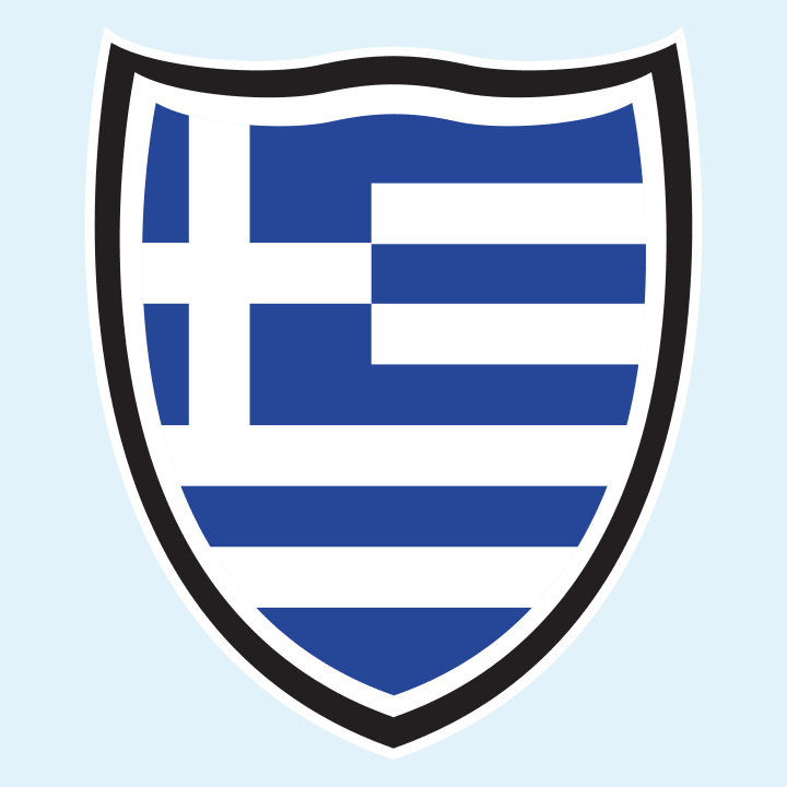 Greece Shield Flag T-skjorte for kvinner 0 image