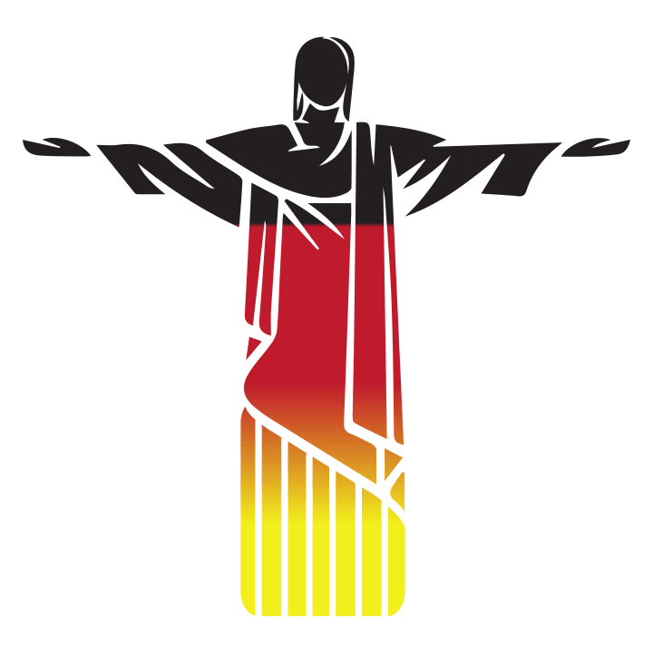 German Jesus Statue Rio Naisten t-paita 0 image