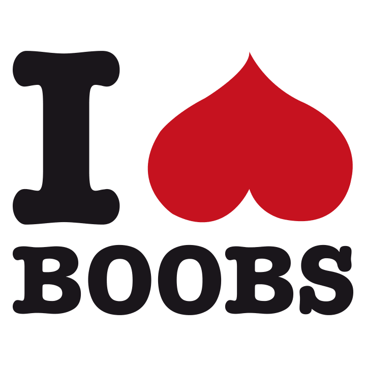I Love Boobs Huvtröja 0 image