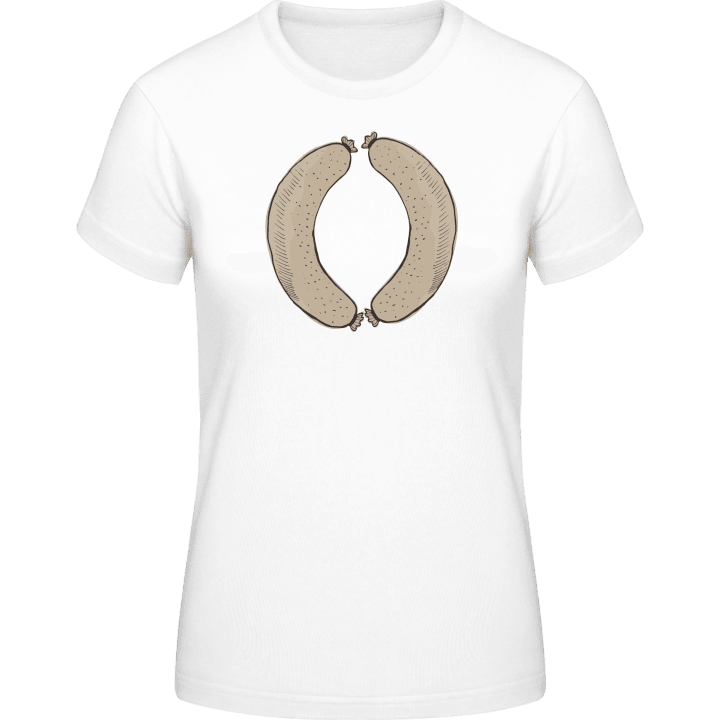 White Sausage T-skjorte for kvinner contain pic