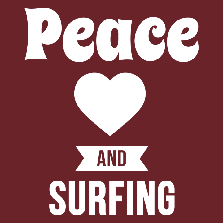 Peace Love And Surfing Felpa con cappuccio da donna 0 image