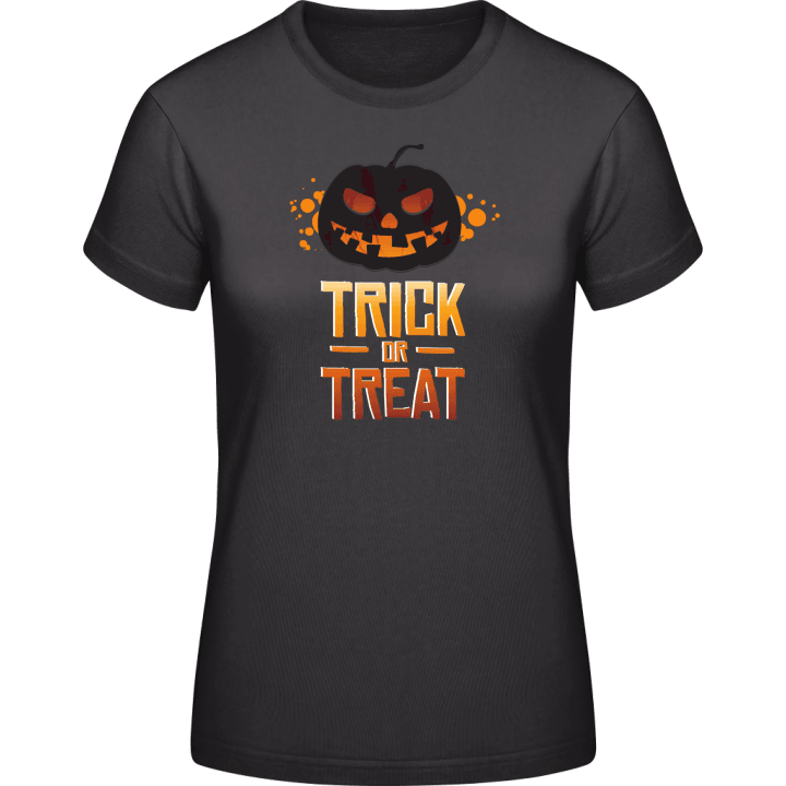 Black Pumpkin Trick Or Treat Vrouwen T-shirt 0 image