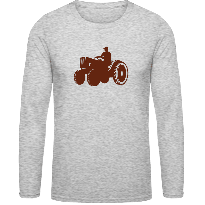 Farmer With Tractor Langarmshirt contain pic
