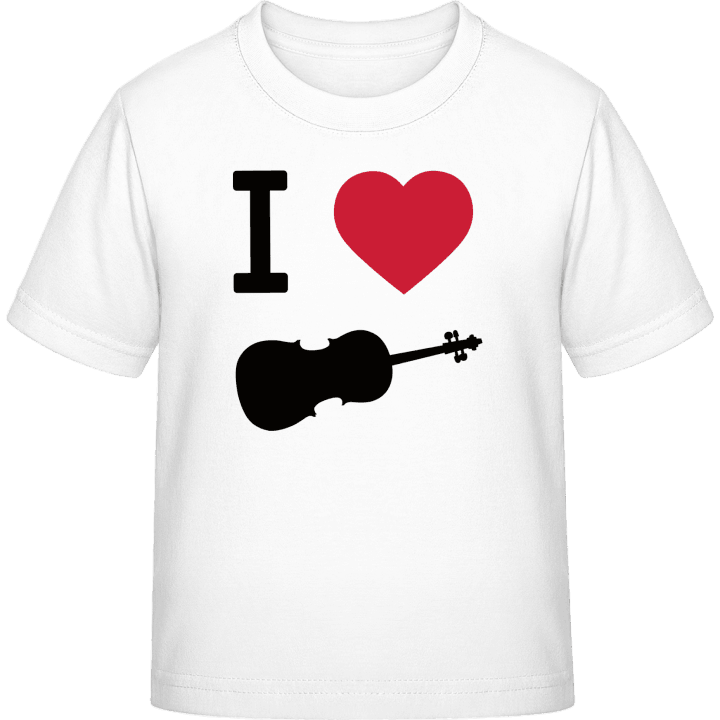 I Heart Violin T-skjorte for barn contain pic