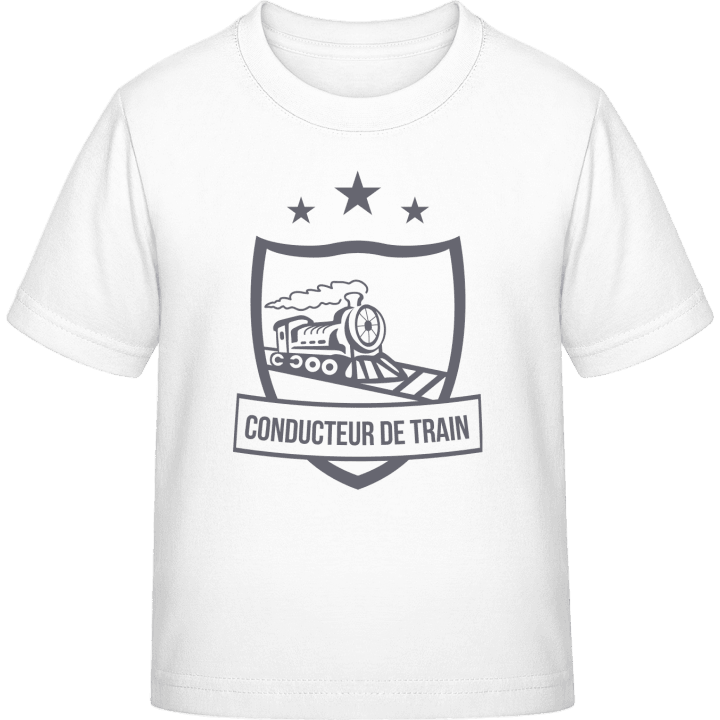 Conducteur de train logo T-shirt för barn contain pic
