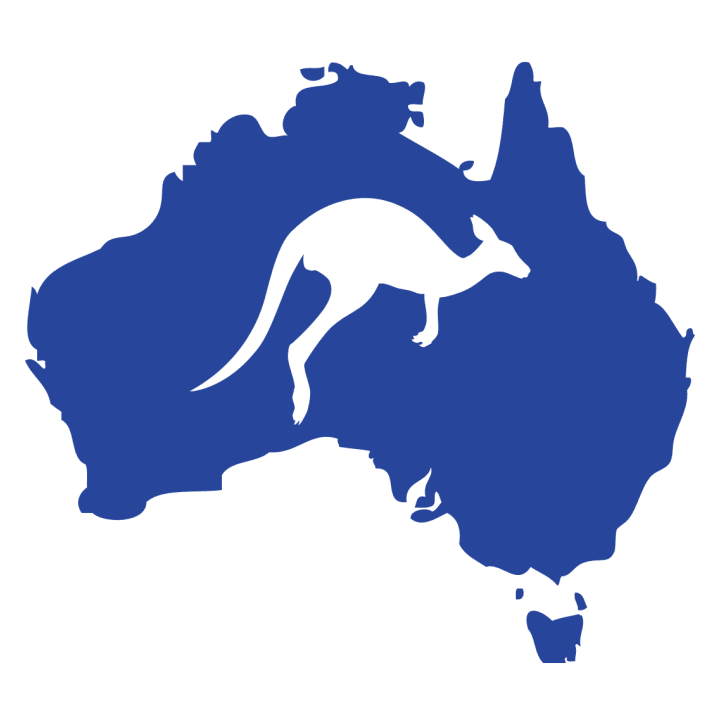 Kangaroo On Australia Map Förkläde för matlagning 0 image