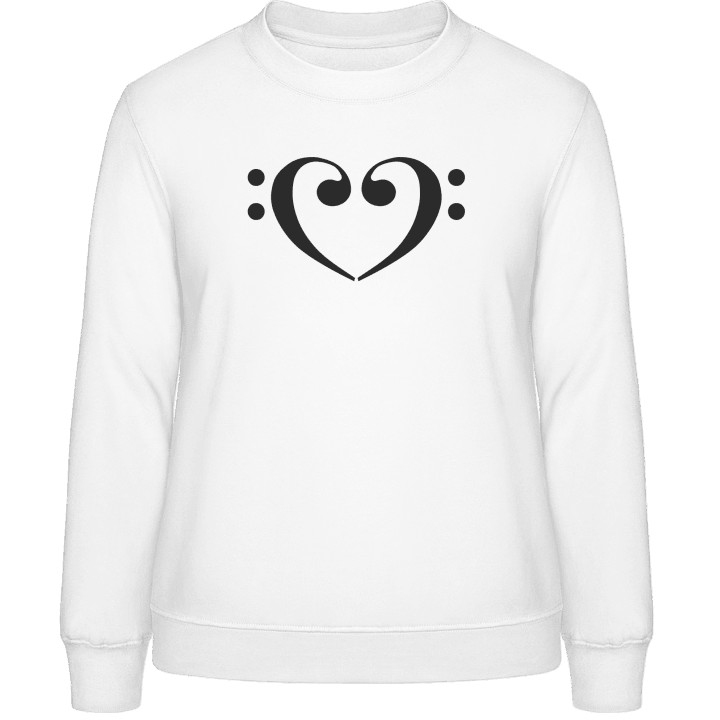 Bass Heart Sweat-shirt pour femme contain pic